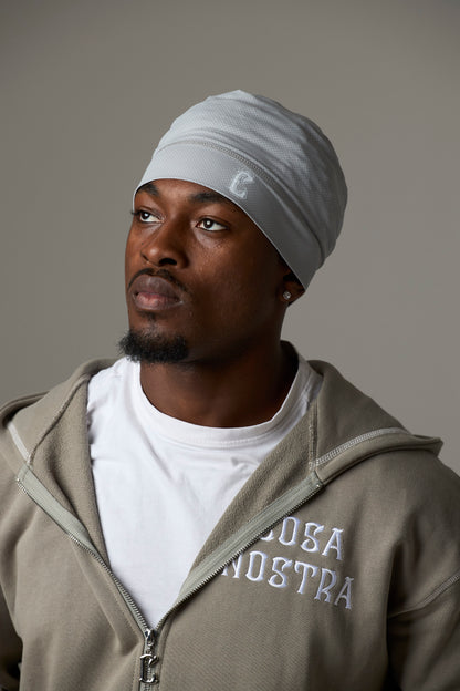 Cosa Nostra Skull Cap – Light Grey