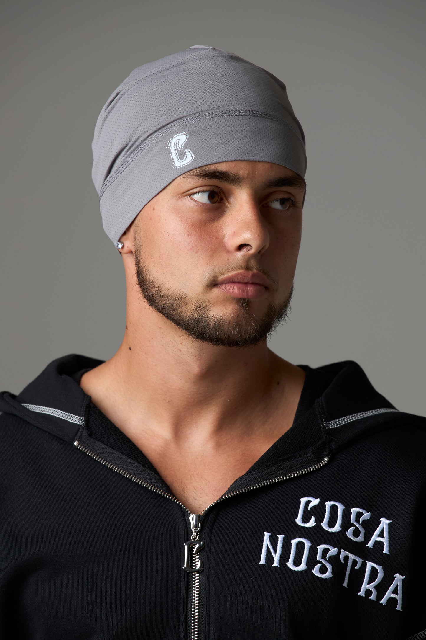 Cosa Nostra Skull Cap – Dark Grey